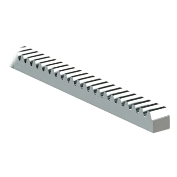 Cremallera Cuadrada / 22 x 22 mm / Módulo 6 / 3000 kgf / Acero Galvanizado / Tramos 1 m (3.3 ft)