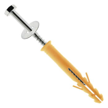Tornillo para Tope Estacionamiento / Reductor de Velocidad / 12 cm (4 pulgadas) / Grosor 12 mm / Arandela y Taquete Plástico Incluidos