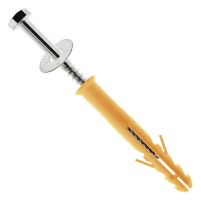 Tornillo para Tope Estacionamiento / Reductor de Velocidad / 12 cm (4 pulgadas) / Grosor 12 mm / Arandela y Taquete Plástico Incluidos