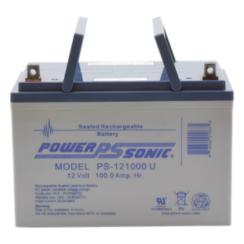 Batería 12V, 100AH, Para Respaldo, Tecnologías AGM/VRLA, 10-12 Años Vida Útil, Terminales U, Reconocida UL
