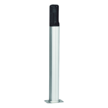 Base de PVC para Fotoceldas / Altura Ajustable 500 mm (1.64 ft) / Color Plata / Resistente a la Intemperie