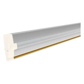 Mástil de Aluminio para Barrera / 4 m (13.1 ft) / 90 x 35 mm / Blanco / LED Rojo/Verde