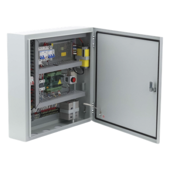 Controlador de Bolardos Hidráulicos / 220 VAC / 4 Bolardos Simultáneos / Activación por Contacto Seco / Entrada de Seguridad Antiobstáculos