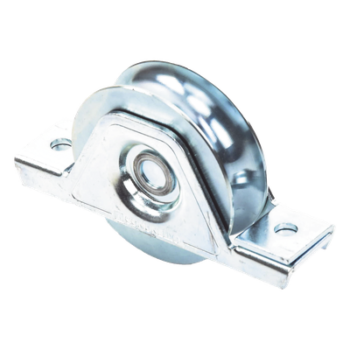 Rueda para Puerta Corrediza / 8 cm / Acero Galvanizado / Carga 180 kg / Fijación Inferior