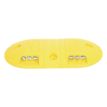 Boya Vial / Plástico Duradero / 20 Toneladas / LED Reflejantes / 4 Orificios / 8.7 x 4.7 x 1 pulgadas