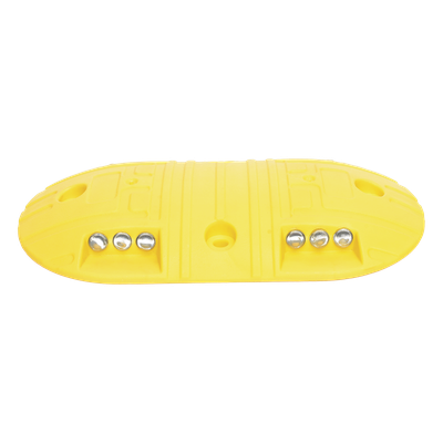 Boya Vial / Plástico Duradero / 20 Toneladas / LED Reflejantes / 4 Orificios / 8.7 x 4.7 x 1 pulgadas