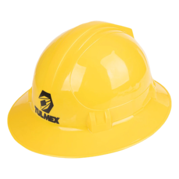 Casco de Seguridad Tipo ala Ancha / Color Amarillo