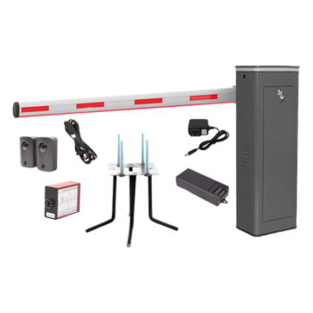 Kit Barrera Vehicular Izquierda / Brazo Iluminado LED 3 m (9.8 ft) / Apertura 1.5 s / 150 Ciclos/Hora / 110V / Semi-Intensivo