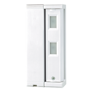 Sensor de Cortina Exterior / Alcance Ajustable 2 m (6.6 ft) o 5 m (16.4 ft) / Inalámbrico con Pilas / Inmunidad Mascotas 25 kg / IP Exterior 100% / SMDA Antifalsas