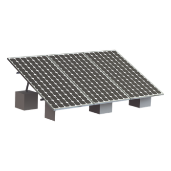 Estructura de Montaje Solar / 3 Módulos Fotovoltaicos / Riel Tipo 8 de 4050 mm / Aluminio Anodizado / Resistencia al Viento 136 km/h / Ángulo 20° a 45°