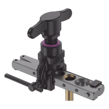 Herramienta de Abocardado Cónico Excéntrico / 6 Diámetros de Tubo / Mango Giratorio / Cuerpo de Aluminio / Calibrador Lateral / 0.93 kg