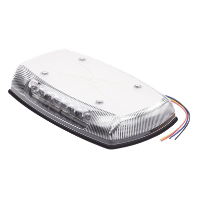 Mini Barra de Luces LED / Cobertura 360° / Óptica TIR de Largo Alcance / 18 Patrones Flash / IP65 / SAE J845 Clase II / 12-24V DC