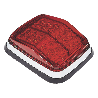 Luz de Advertencia LED / 8 x 6" (203 x 152 mm) / 24 LEDs / IP67 / 12-30 VCC / Patrones Múltiples / SAE-ECE