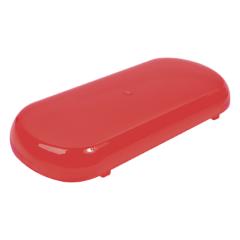 Domo de reemplazo / Policarbonato rojo / Compatible Mini Barra X606 / Resistente UV