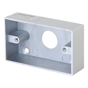 Caja de Montaje para Botón de Salida / Aleación de Zinc Cromada / Superficie / 85 x 50 x 25 mm