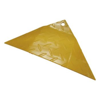 Bisel Final para Picos Ponchallantas / Acero Amarillo / 225 x 480 x 45 mm / 0.74 x 1.57 x 0.15 ft / Compatible 1 m