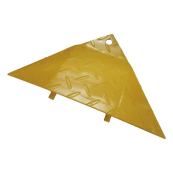 Bisel Final para Picos Ponchallantas / Acero Amarillo / 225 x 480 x 45 mm / 0.74 x 1.57 x 0.15 ft