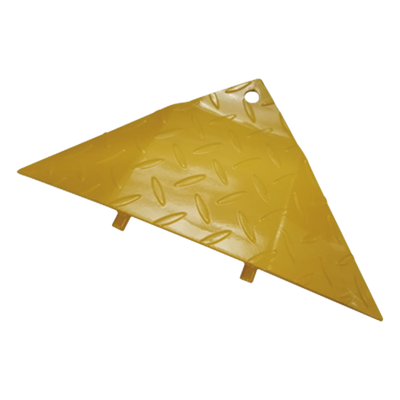 Bisel Final para Picos Ponchallantas / Acero Amarillo / 225 x 480 x 45 mm / 0.74 x 1.57 x 0.15 ft