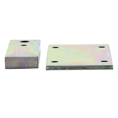 Herrajes con Placa y Montura Posterior / Alta Resistencia / Compatibilidad FAAC 400/422 / Anti-corrosión