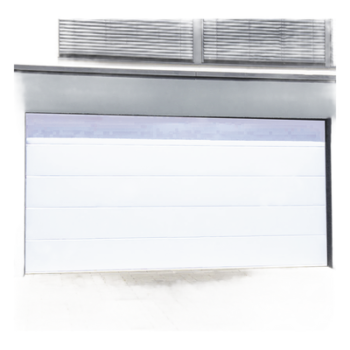 Puerta de Garage / Línea Central / Aislada / Estilo Americano / 10×9 pies (3.05×2.74 m) / Poliuretano 43 mm / Calibre 26 / 5 Secciones