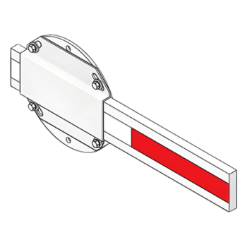 Mástil de Barrera Vehicular / Madera Resistente / 14 ft (4.26 m) / Compatibilidad Dual / Montaje Izquierdo o Derecho