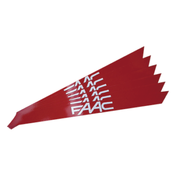 Banda Reflectante / PVC Reflectante Rojo / 150 mm Ancho / 3 mm Espesor / Alta Reflectividad / Compatible B680H