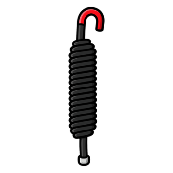 Resorte de Repuesto para Barrera Vehicular / Brazos de 5 y 6 m (16.4 y 19.7 ft) / Diámetro 43 mm / Longitud 425 mm / Acero de Resorte / 2 Componentes / Series 52 y 42