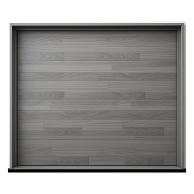 Puerta de Garage / Estilo Americano / Acabado Laminado PREMIUM / Color Gris / 8x8 Pies (2.4x2.4 m)