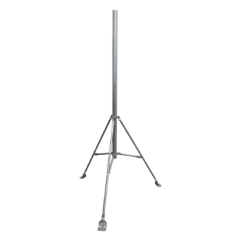 Mástil con Tripié / 2" x 1.5 m (4.9 ft) / Acero Galvanizado en Caliente / ASTM A-36 / Instalación en Losa