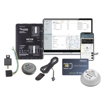 Kit Localizador 4G LTE / Anti-Jammer Ajustable / CAN Bus FMS-J1708-J1939 / Paro Motor Automático / Bluetooth / 1 Año Datos