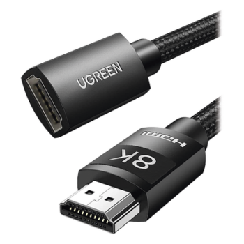 Cable de Extensión HDMI / HDMI 2.1 / 8K@60Hz / 48 Gbps / 28AWG Cobre Puro / 1 Metro (3.28 Pies) / Macho a Hembra / Extensión hasta 3 Metros (9.84 Pies)