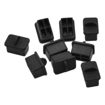 Protectores Anti-Polvo / Puerto SFP / Silicona / 25 Piezas / Negro