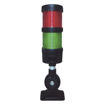 Torre LED Indicadora de Estado / 2 Niveles Rojo y Verde / Buzzer 85 dB / Voltaje Universal 110-240 VCA / Montaje 60 mm