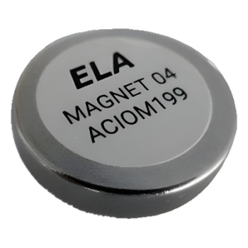 Imán Permanente para Sensor Magnético / Detección hasta 12 mm / Adhesivo Delrin / Ø40 mm + Ø30 mm