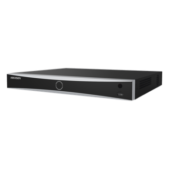 (ACUSENSE / Evita Falsas Alarmas) NVR 12 Megapixel (4K) / Reconocimiento Facial / 8 Canales IP / Base de Datos / 8 Puertos PoE+ / 2 Bahías de Disco Duro /  Switch PoE 300 mts Modo Extendido