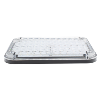 Luz de Advertencia LED / 9x7" / Bicolor Rojo/Claro / 104 LED / 12 VCC / 10 Patrones de Destello