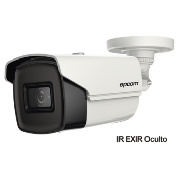 Bala TURBOHD 4K (8 Megapixeles) / Gran Angular 102º / Lente 2.8 mm / Exterior IP67 / IR EXIR 60 mts / dWDR