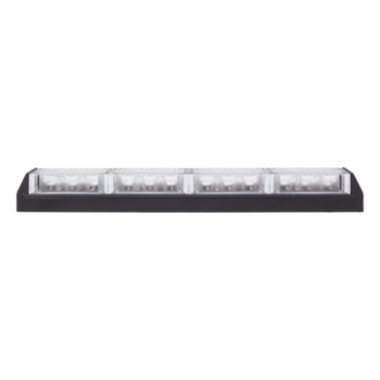 Barra de Luz de Advertencia / 4 Módulos LED / 12 LED Gen III / 11 Patrones de Destello / 10-16 VCC / 3 A Máximo / Uso Interior y Exterior