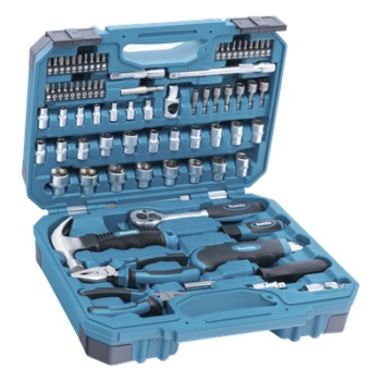 Juego de herramientas manuales / 76 piezas / Acero de alta resistencia / Brocas y puntas para metal, concreto y madera / Maletín organizador