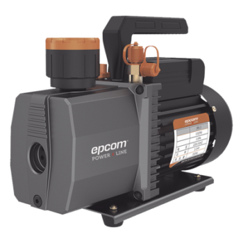 Bomba de Vacío de 2 Etapas / 1/2 HP / 110 Vca / 5.5 CFM / Vacío 0.3 Pa / Doble Conexión 1/4" y 1/2" / 330 ml Aceite