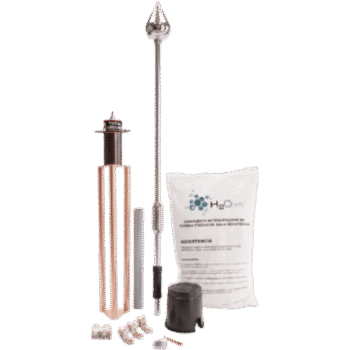 Kit Pararrayo con Punta de Aluminio con Avance de Cebado de 6 m. y Accesorios de Instalación en Torre.