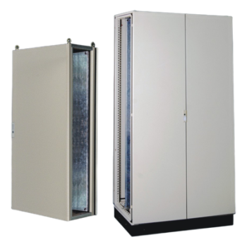 Gabinete de Acero IP55 / Puerta Doble / 1200 x 2000 x 600 mm / IK10 / Carga 110 kg / Placa Trasera 1150 x 1965 mm