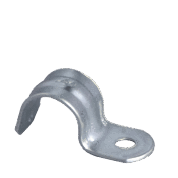 Abrazadera Tipo Uña / Conduit 3/4" (19.05 mm) / Acero Galvanizado 1.2 mm / Acabado Zincado Electrolítico 5 micras / Montaje Universal