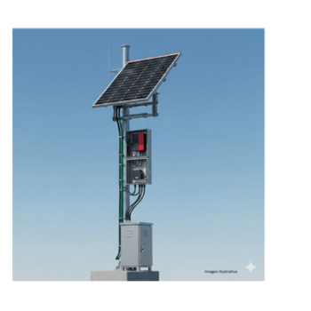 Kit Solar PoE / 225 W / 12 Vcc / 120 Ah / 60 h Autonomía / 802.3af/at / PoE Pasivo 24 Vcc / 738 ft² Cobertura
