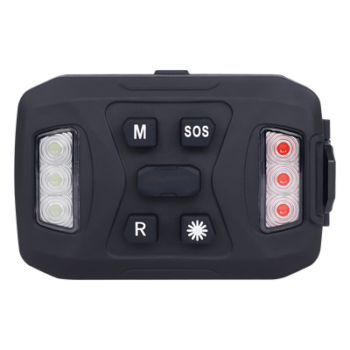 Luz de Advertencia Múltiple XLTD2735A / 26 LEDs Rojo/Azul/Blanco / IP67 / Magnética / Recargable 1200mAh / 72x48x29mm
