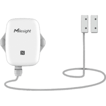 Sensor de Contacto Magnético LoRaWAN / Detección 20-30 mm / Alcance 10 km (32,808 ft) / Batería 4000 mAh hasta 10 Años / Temperatura y Humedad Integrados / IP67 / NFC / D2D