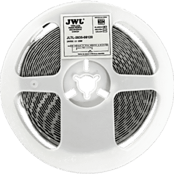 Tira LED de 5 metros / Luz Cálida 2700K /11W por metro / 24 VDC / 8 mm de Ancho / 120 LEDs por metro / Angulo de Luz de 140° / IP20 / Policarbonato / Corte cada 5 cm.