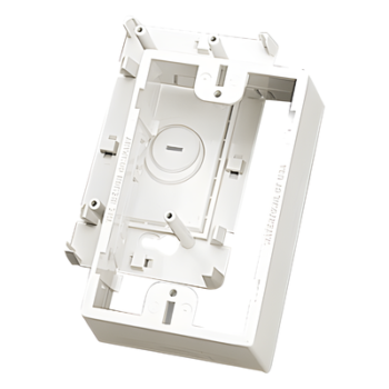 Caja de Montaje Superficial / Para Placas de Pared Universales / Color Blanco / Compatible con Anillos de Separación