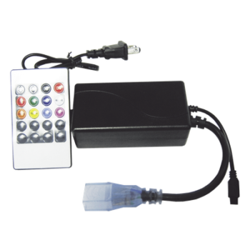 Adaptador de Manguera LED / Control Remoto RGB / IP65 / 12V DC / 120° / 150W / Interior-Exterior