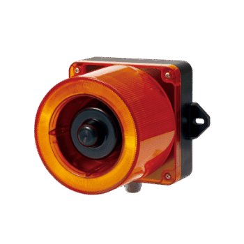 Señalizador Audiovisual Industrial / LED Ámbar / 31 Tonos / 123 dB / 12-24 VCD / IP66